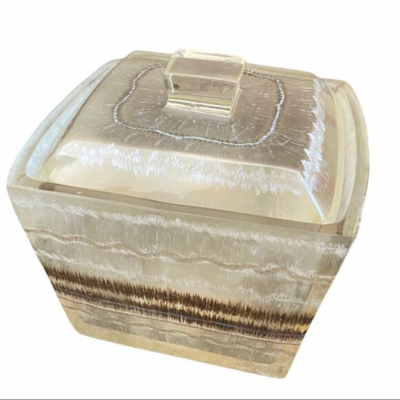 Vintage Hand Painted Vanity Toiletry Covered Jar - Picture 4 of 9